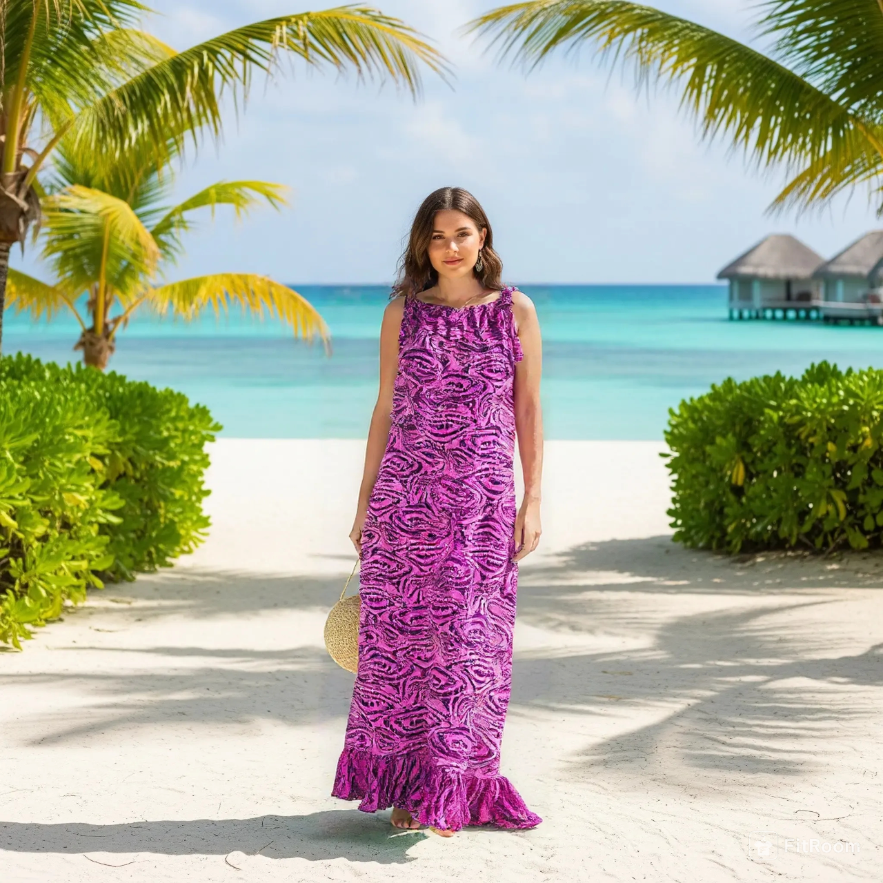 Plus-Size Timeless Floral Print Maxi Kimono Boho Yellow Dress, Sleeveless Summer, Vacation Dress with Spaghetti Tie-Strap, Kaftan